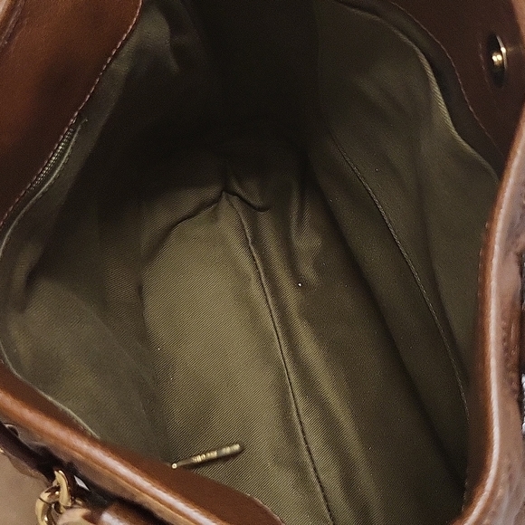 Marc Jacobs Brown Leather Quilte Classic Leather Zippers Tote Bag - Picture 9 of 14